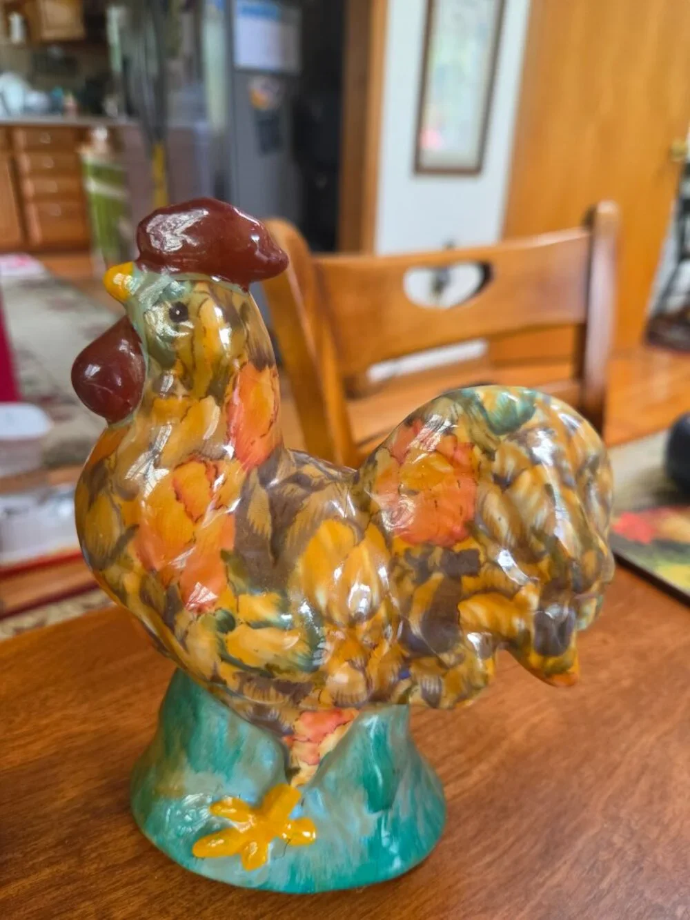 drip glaze sponge paint lot of bunny rooster and cat